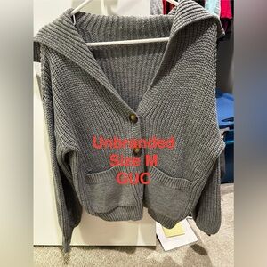 Chic Gray Women's Cardigan